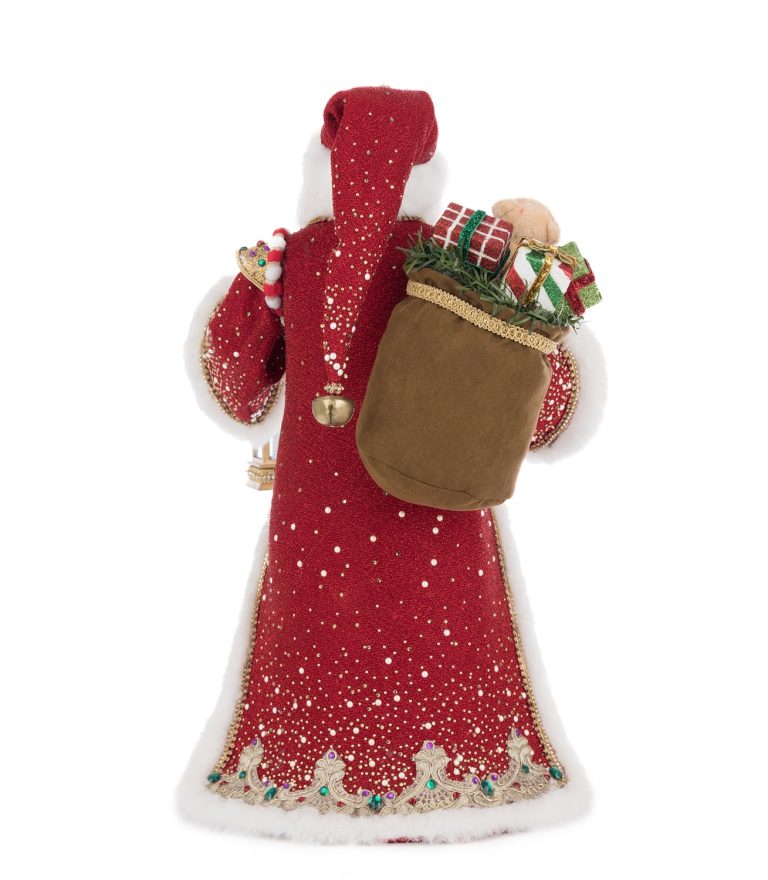 Re Christopher Claus con Lanterna LED Royal Christmas Ball  46 cm - Katherine Collection