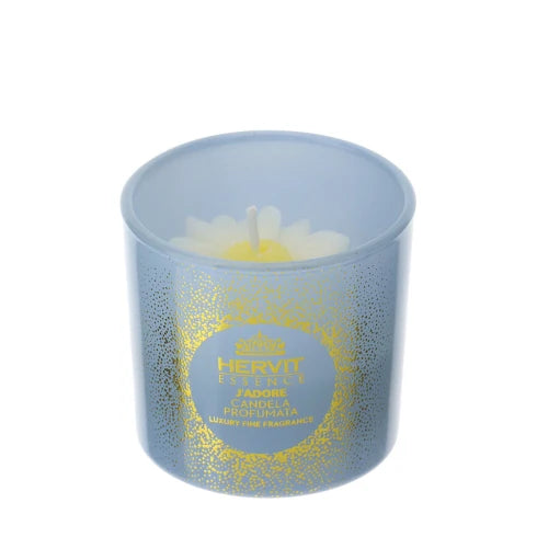 Candela Profumata Daisy J’adore in Vetro 38 g Ø5 cm - Hervit