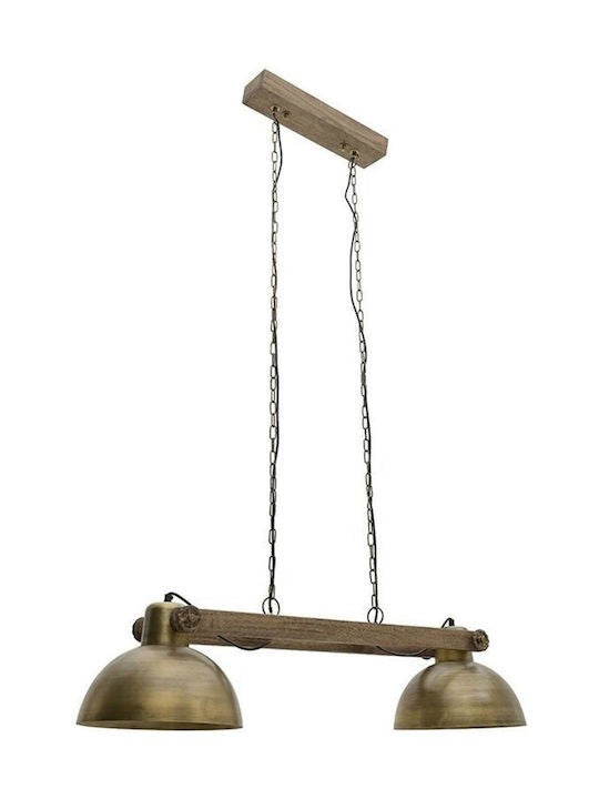 Lampadario a Sospensione a Due Fuochi