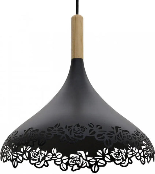 Lampadario Monoluce con Decoro Traforato