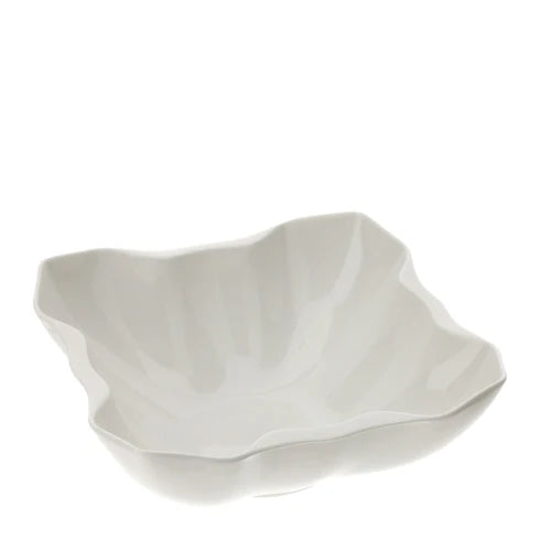 Ciotola Quadrata in Porcellana Bianca 23x23 cm - Hervit