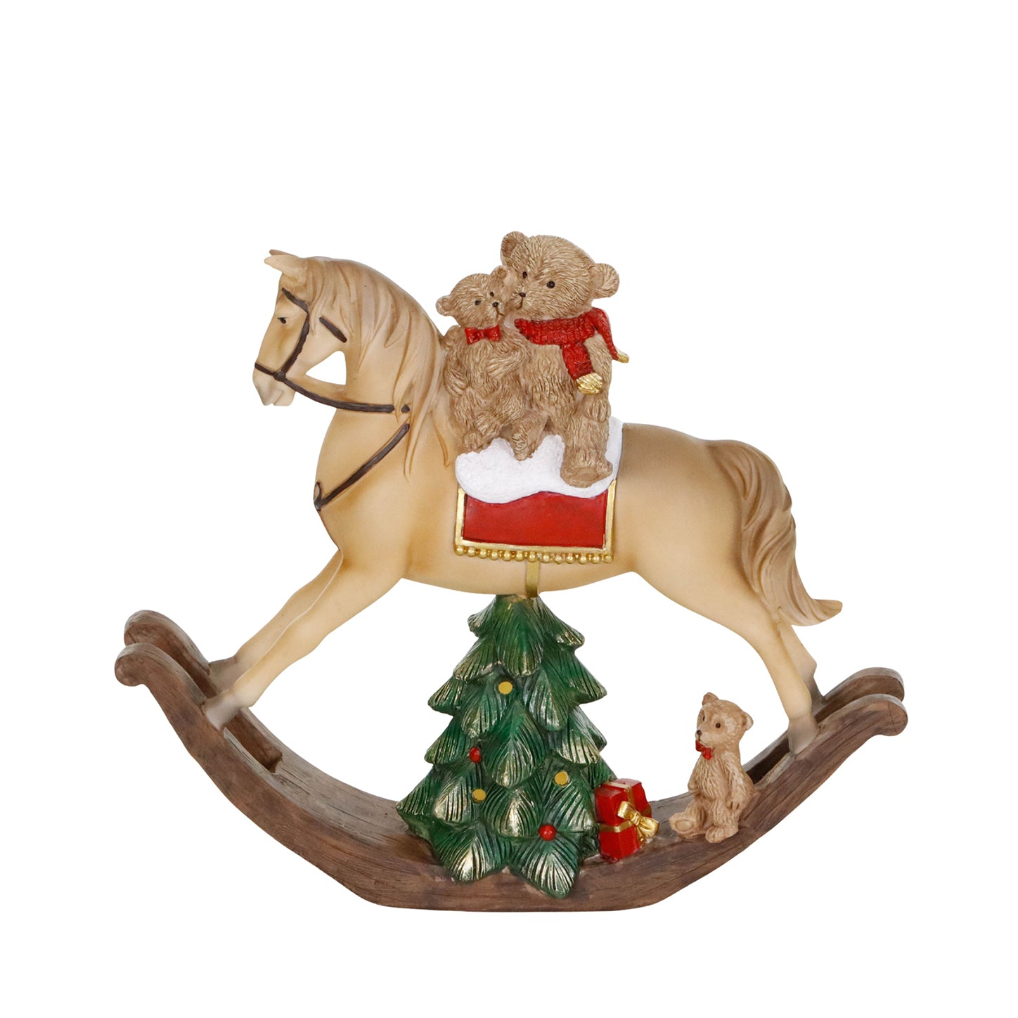 Led Bears on Rock Horse 28 cm - Goodwill