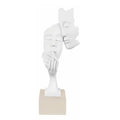 Scultura Volti in Marmorino Base Nocciola 28 h cm - Bongelli Preziosi