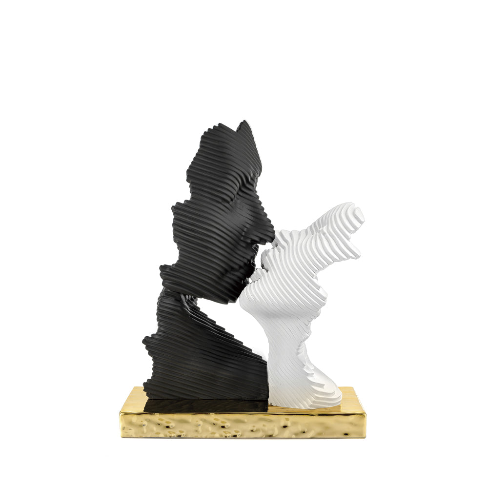 Volti Stilizzati in Marmorino 11x16 h cm - Bongelli Preziosi