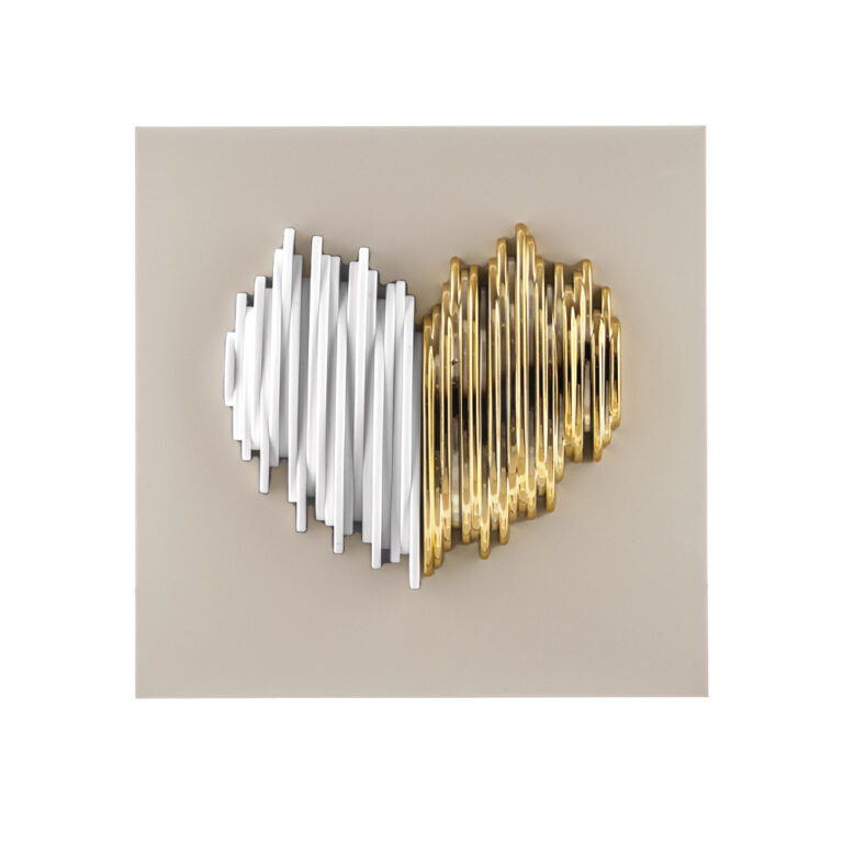 Quadretto con Cuore 3D Bicolore - Bongelli Preziosi
