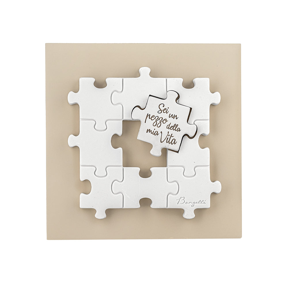 Quadretto con Puzzle 15x15 cm - Bongelli Preziosi