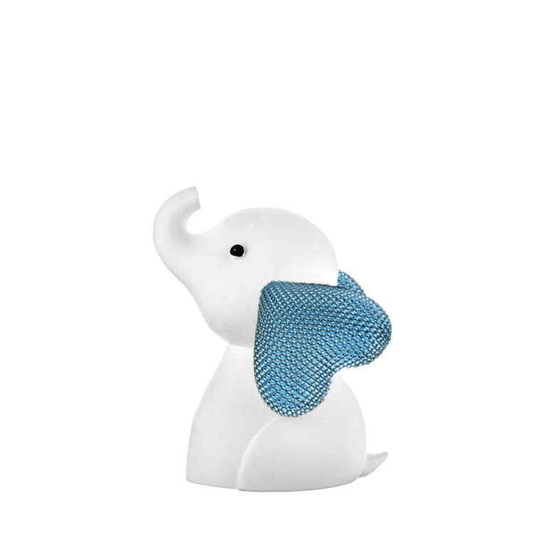 Elefantino in Marmorino con Strass 10 cm - Bongelli Preziosi