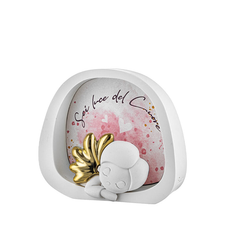 Scultura Angioletto con Luce LED 12x11 cm - Bongelli Preziosi