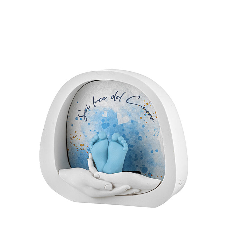 Statuetta con Luci LED in Marmorino 12x11 cm  - Bongelli Preziosi