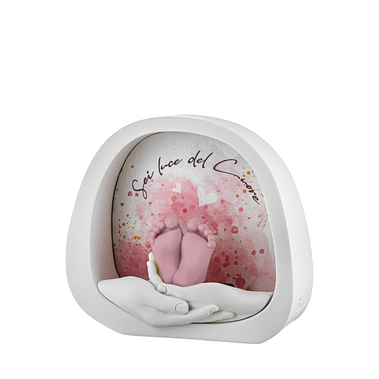 Statuetta con Luci LED in Marmorino 12x11 cm  - Bongelli Preziosi
