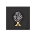 Quadretto in Marmorino Nero con Pigna Canna da Fucile 3D 16x16 cm - Bongelli Preziosi