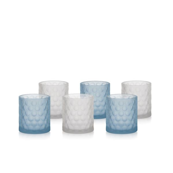 Set di 6 Bicchieri in Vetro Bubble Colorati - Madrhelen