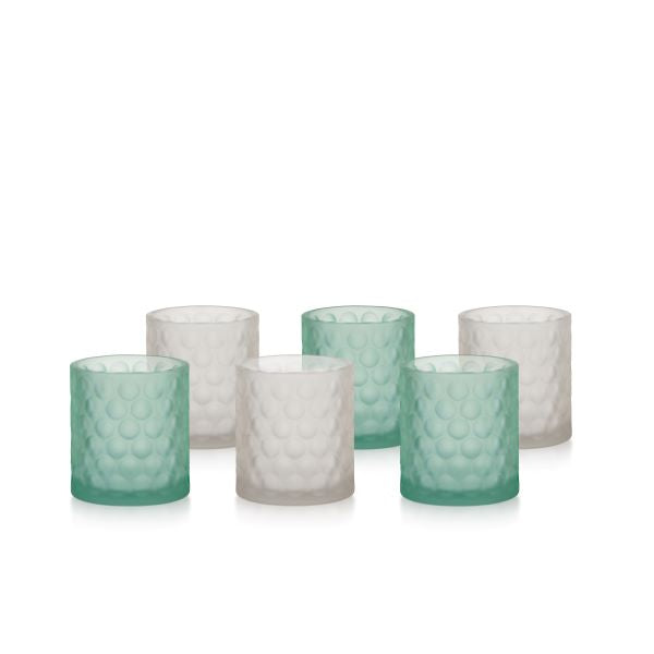 Set di 6 Bicchieri in Vetro Bubble Colorati - Madrhelen