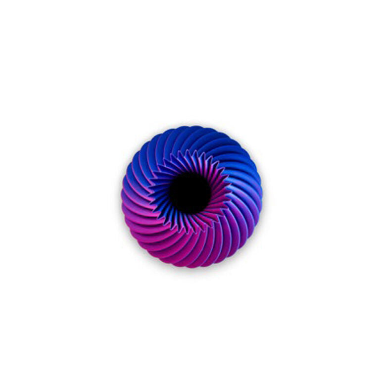 Vaso in Polimero con Effetto Plissettato 25 h cm - Madrhelen