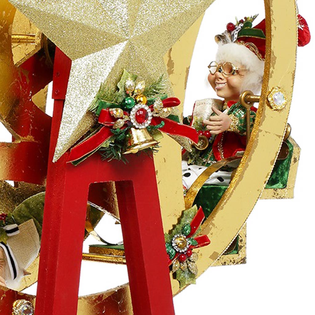 North Pole Ferris Wheel with Elfs 93 cm - Mark Roberts