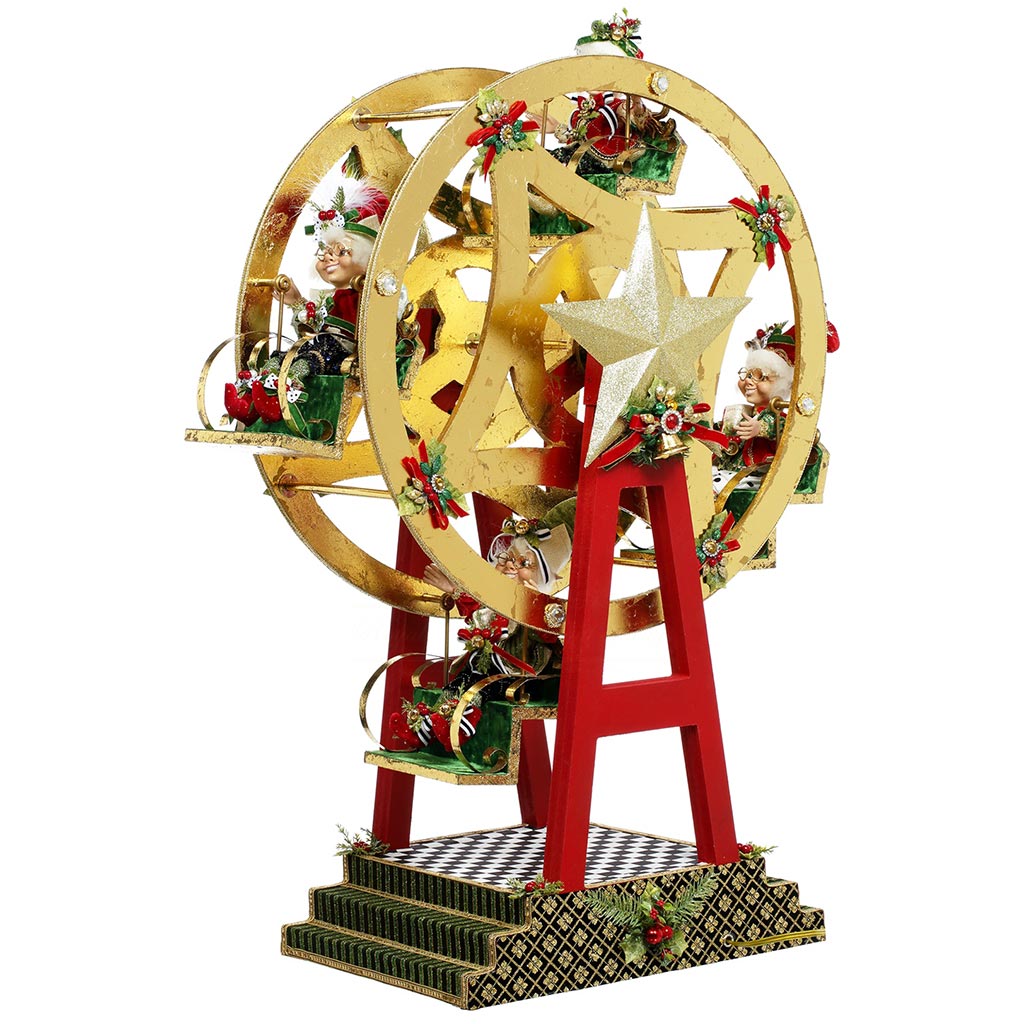 North Pole Ferris Wheel with Elfs 93 cm - Mark Roberts