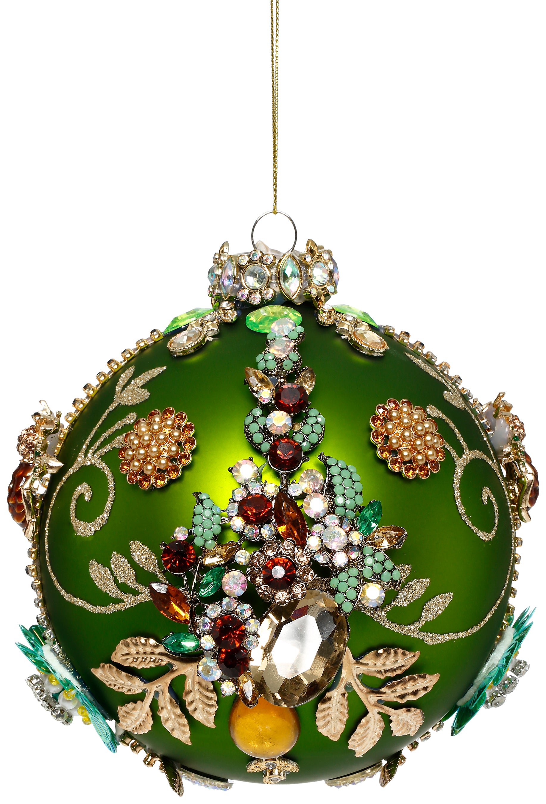 Kings Jewel Ball Ornament Green 13 cm - Mark Roberts