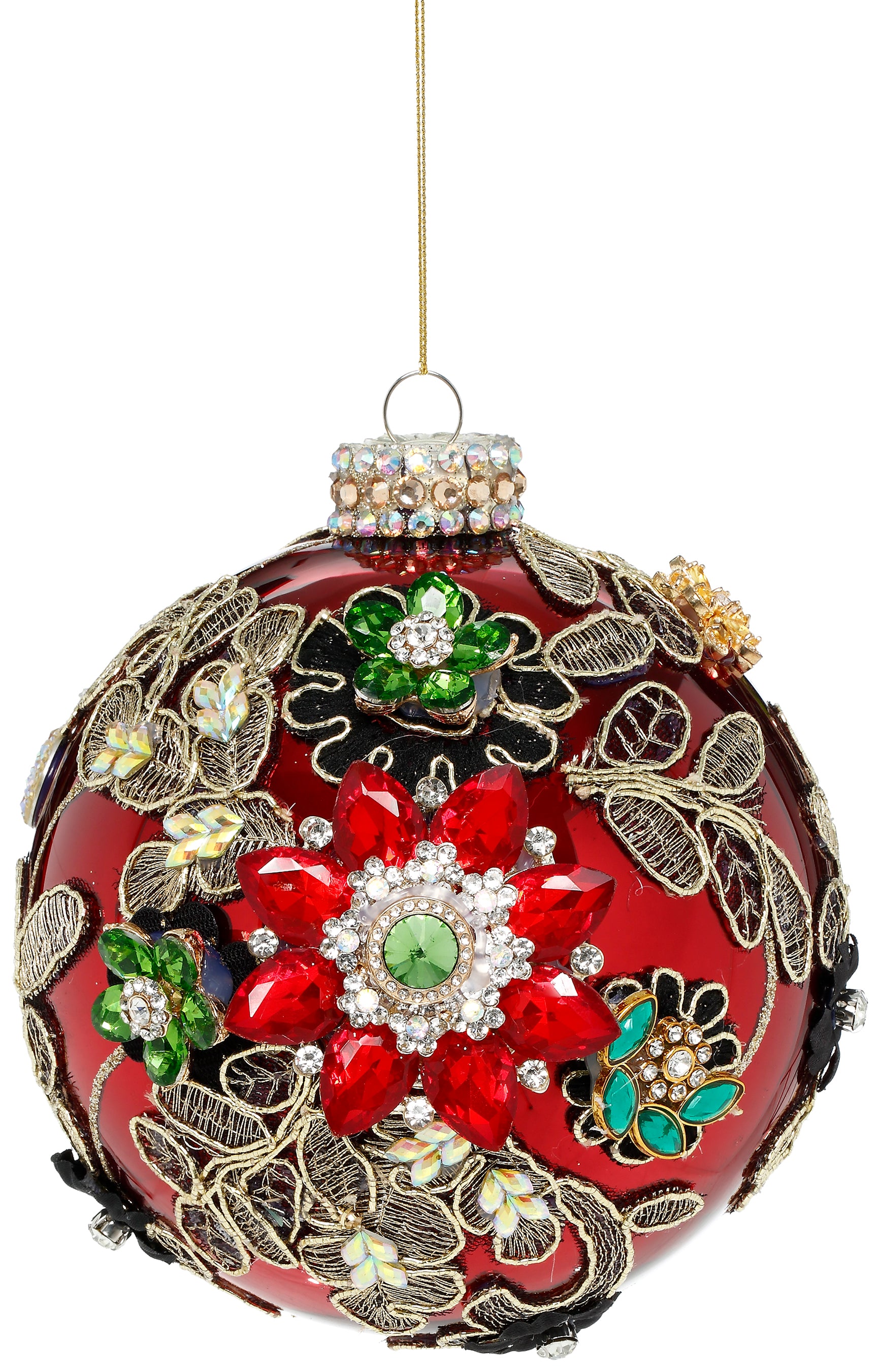 Kings Jewe Ball Ornaent red 13 cm - Mark Roberts