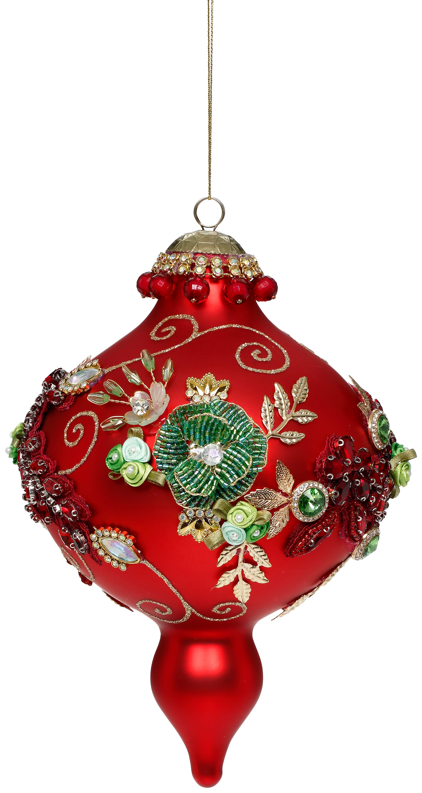 Kings Jwel Extra Fancy Ornament Red 20 cm - Goodwill