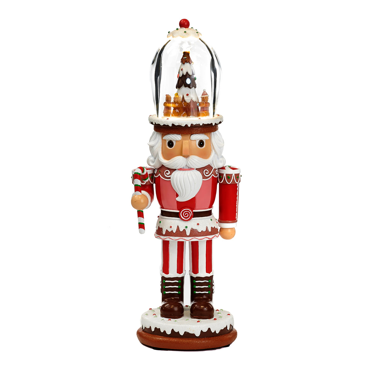 Schiaccianoci con Carillon in Resina e Luci LED 41.5 cm - Goodwill