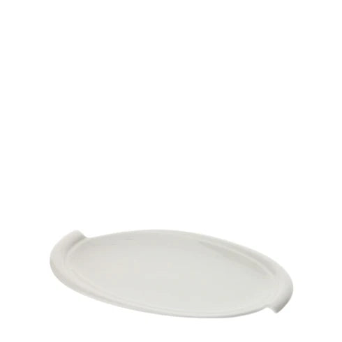 Piattino Ovale in Porcellana Bianca 25x15 cm - Hervit