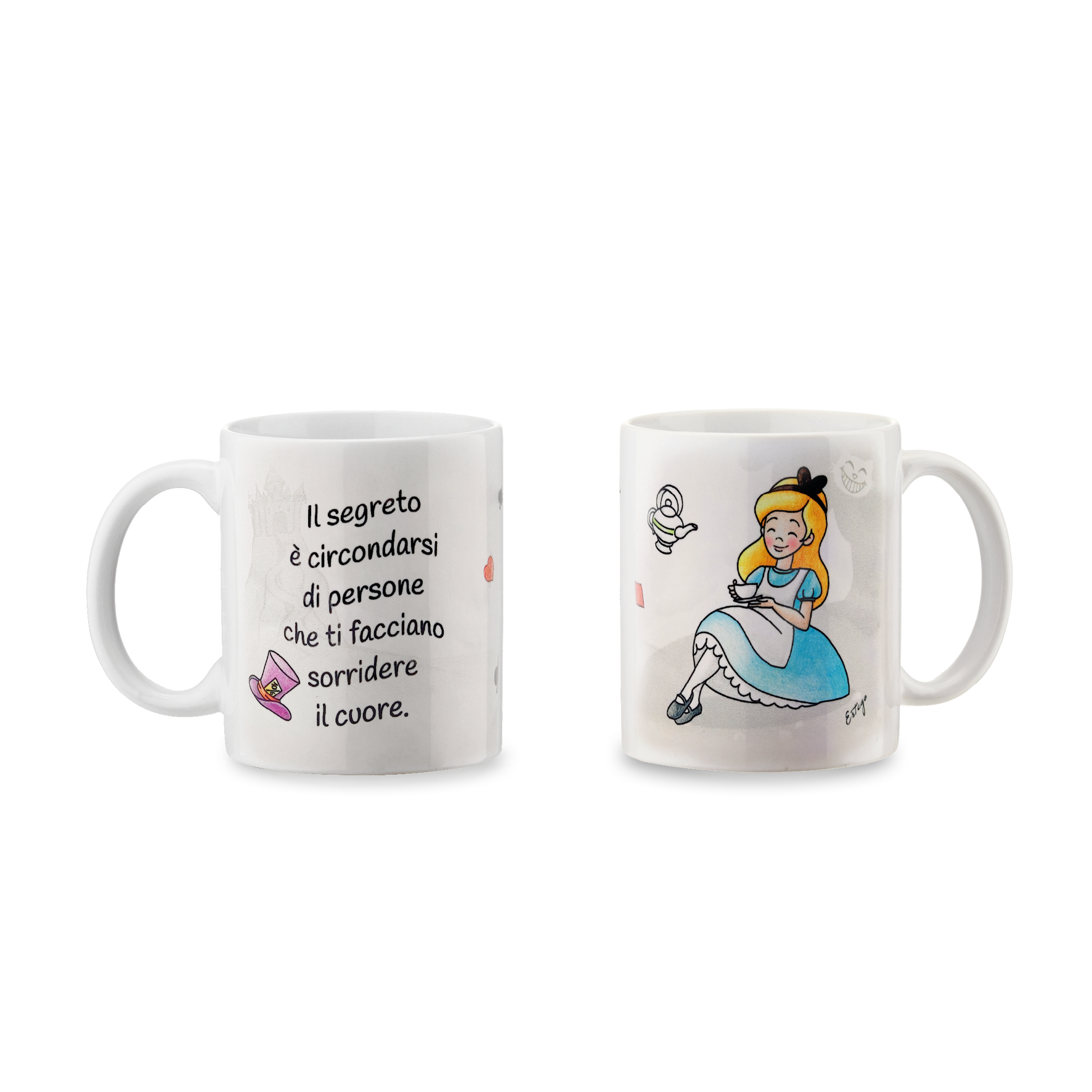 Mug in Ceramica  "Alice nel Paese delle Meraviglie" - Estego