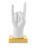 Scultura di Mani in Marmorino con Base Oro 12 h cm - Bongelli Preziosi