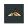 Quadretto Nero con Vesuvio Oro 16x16 cm - Bongelli Preziosi
