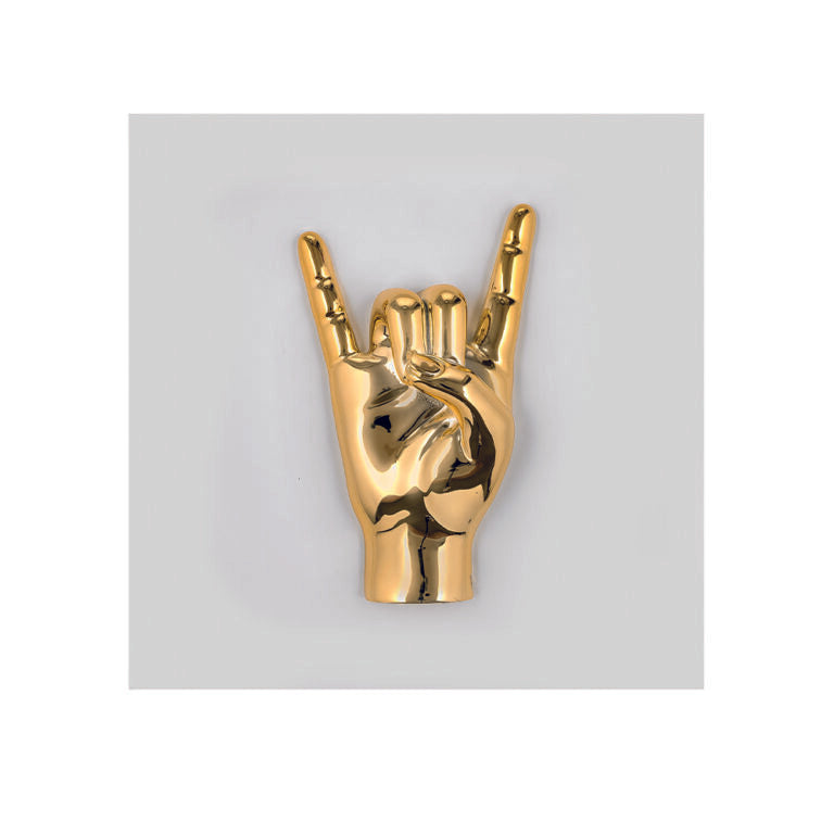 Quadretto Bianco con Corna Oro 16x16 cm - Bongelli Preziosi