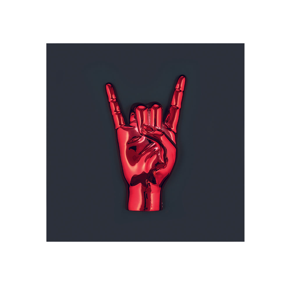 Quadretto Nero con Corna Rosse 16x16 cm - Bongelli Preziosi