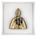Quadro Bianco con San Gennaro Oro 33x33 cm - Bongelli Preziosi