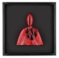 Quadretto Nero con San Gennaro  Rosso 17.5X17.5 cm - Bongelli Preziosi