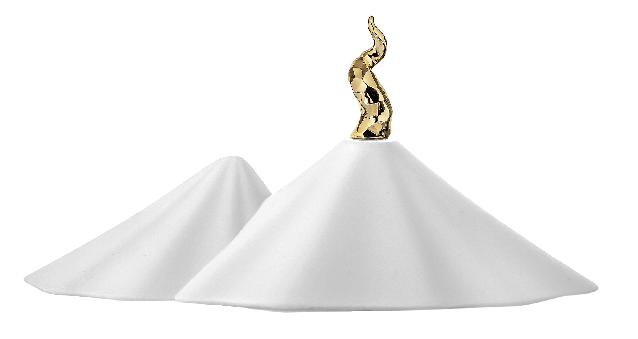 Vesuvio in Marmorino Bianco 17x10 cm - Bongelli Preziosi