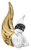 Corno con Pulcinella in Marmorino Oro 23 h cm - Bongelli Preziosi