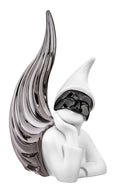 Corno con Pulcinella in Marmorino Canna di Fucile 14 h cm - Bongelli Preziosi