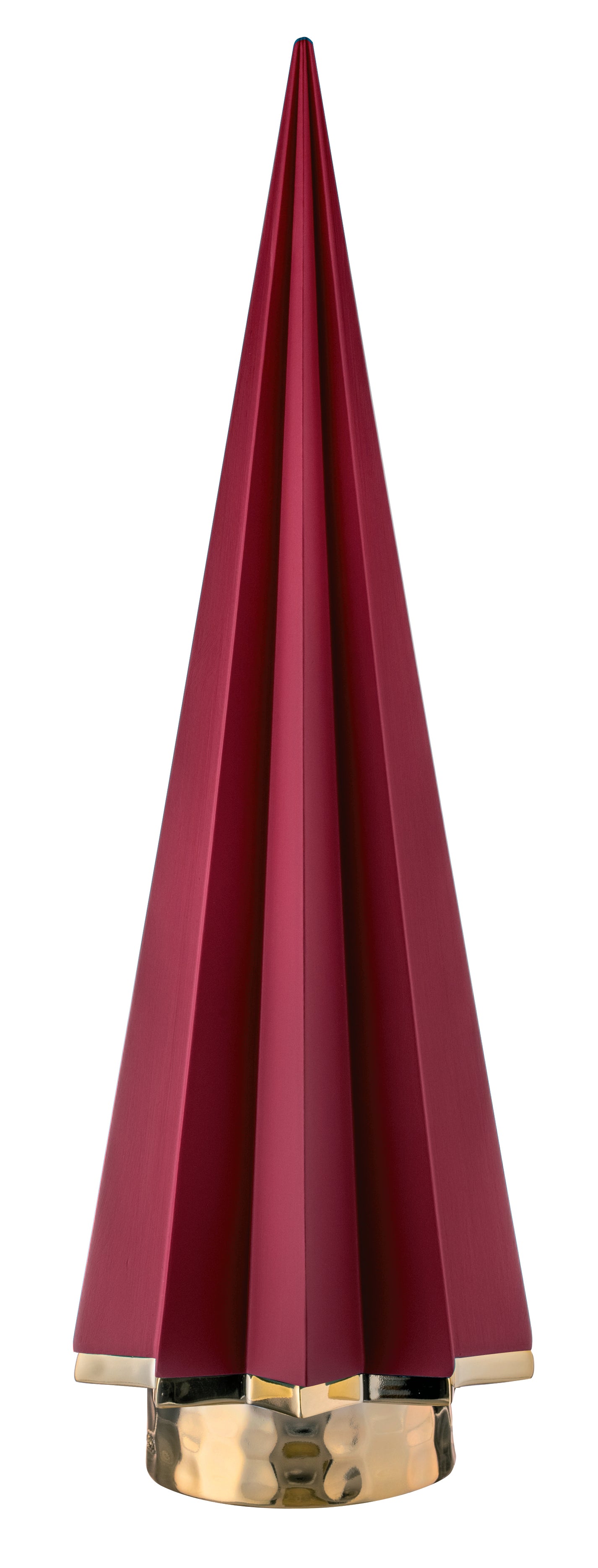 Alberello Conico in Marmorino Rosso 18 cm - Bongelli Preziosi