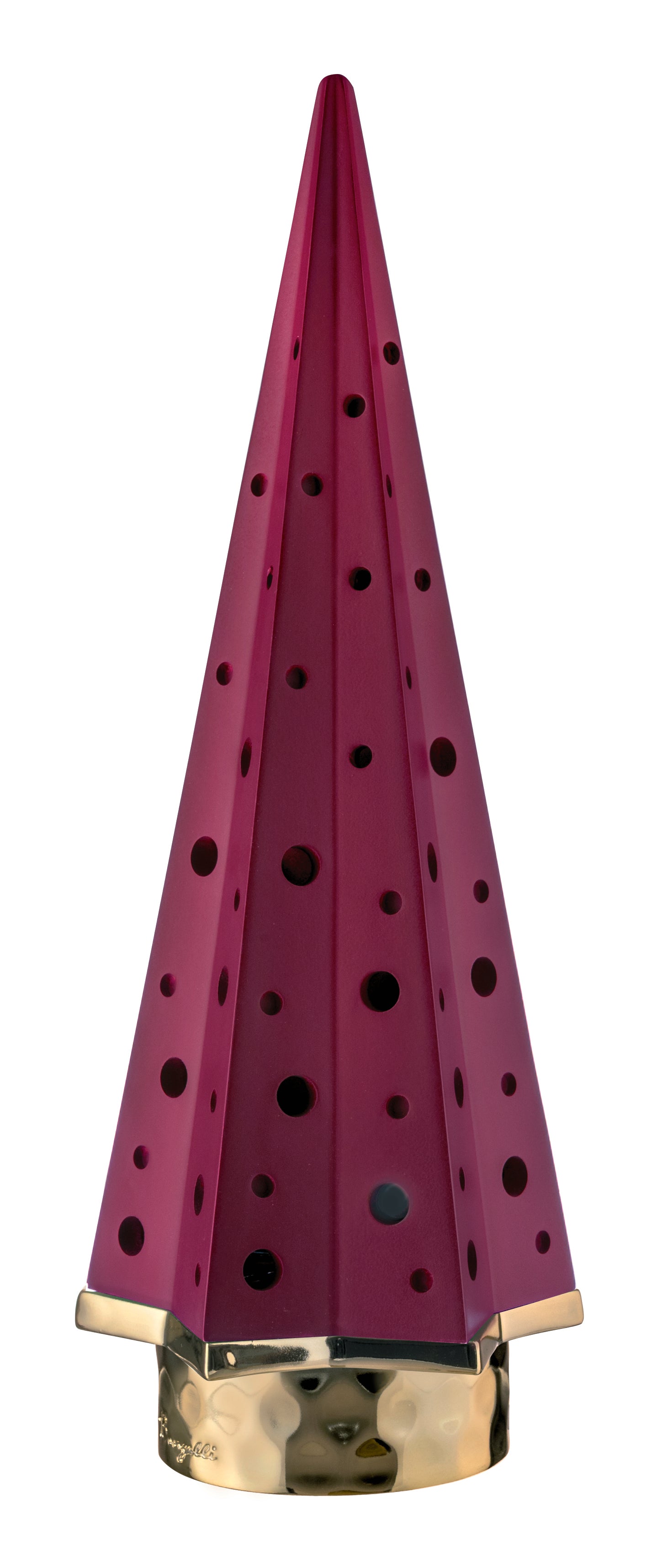 Alberello Con Luci LED in Marmorino Rosso 18 h cm - Bongelli Preziosi