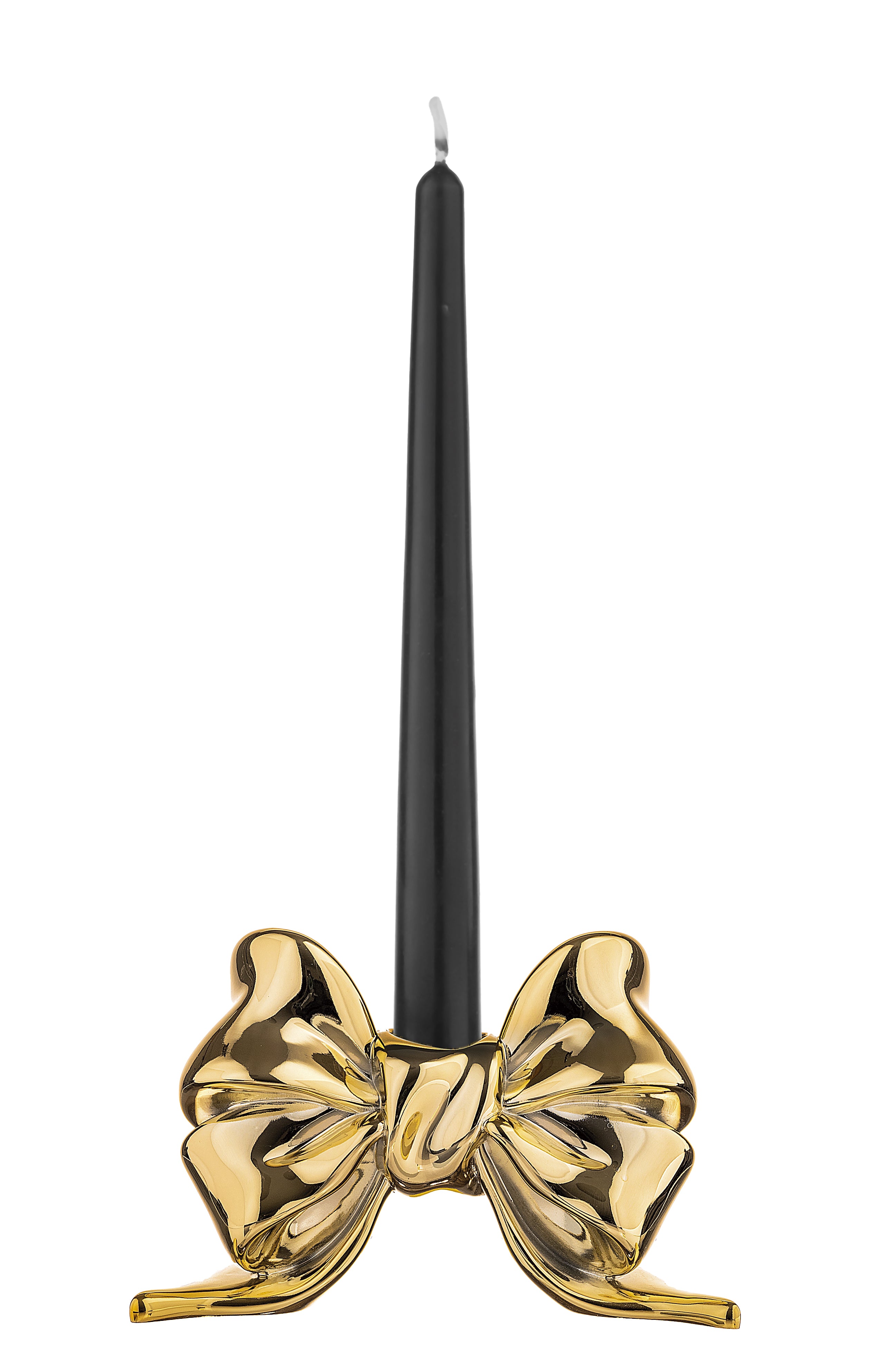 Porta Candela Fiocco in Marmorino Oro 14x11 cm - Bongelli Preziosi