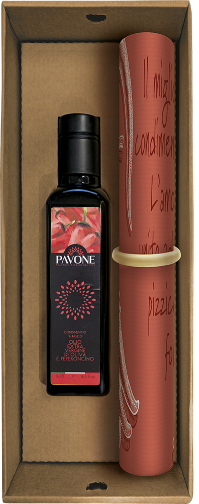 Tovaglietta Ecopelle con Olio Extravergine di Oliva Aromatizzato al Peperoncino- Quadri e Quadri