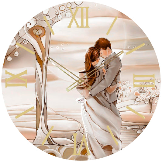 Orologio da Parete Personalizzabile Sposi 60x60 cm