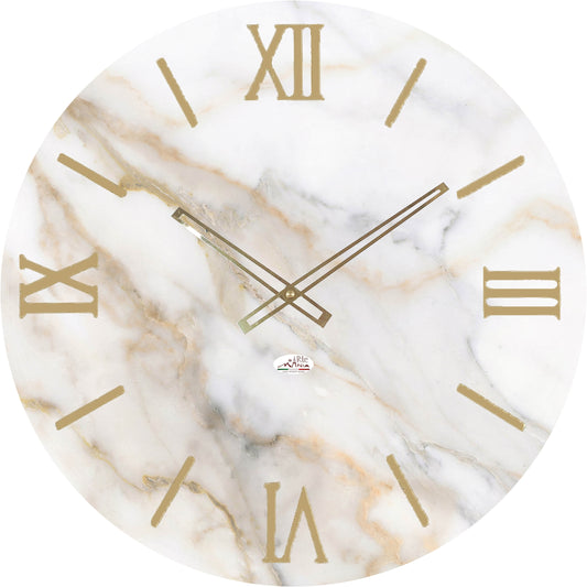 Orologio da Parete Personalizzabile con Effetto Marmo 60x60 cm