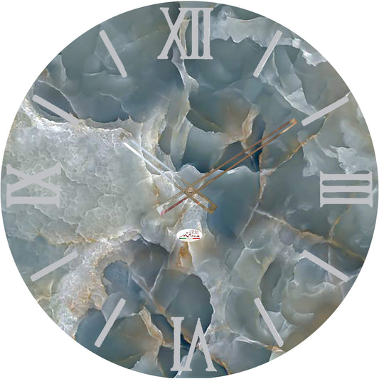 Orologio da Parete Personalizzabile con Effetto Marmo 60x60 cm
