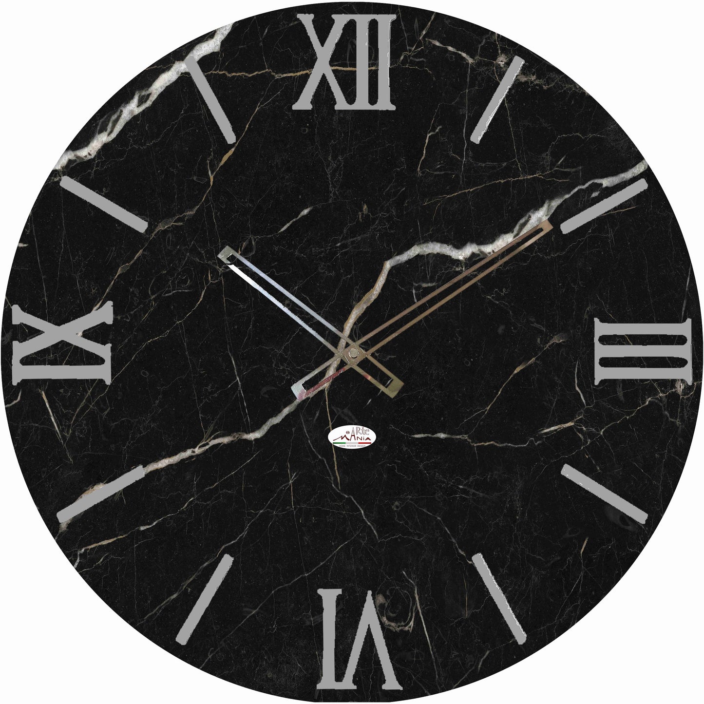 Orologio da Parete Personalizzabile con Effetto Marmo 60x60 cm