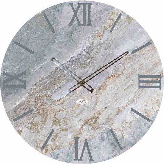 Orologio da Parete Personalizzabile con Effetto Marmo 60x60 cm