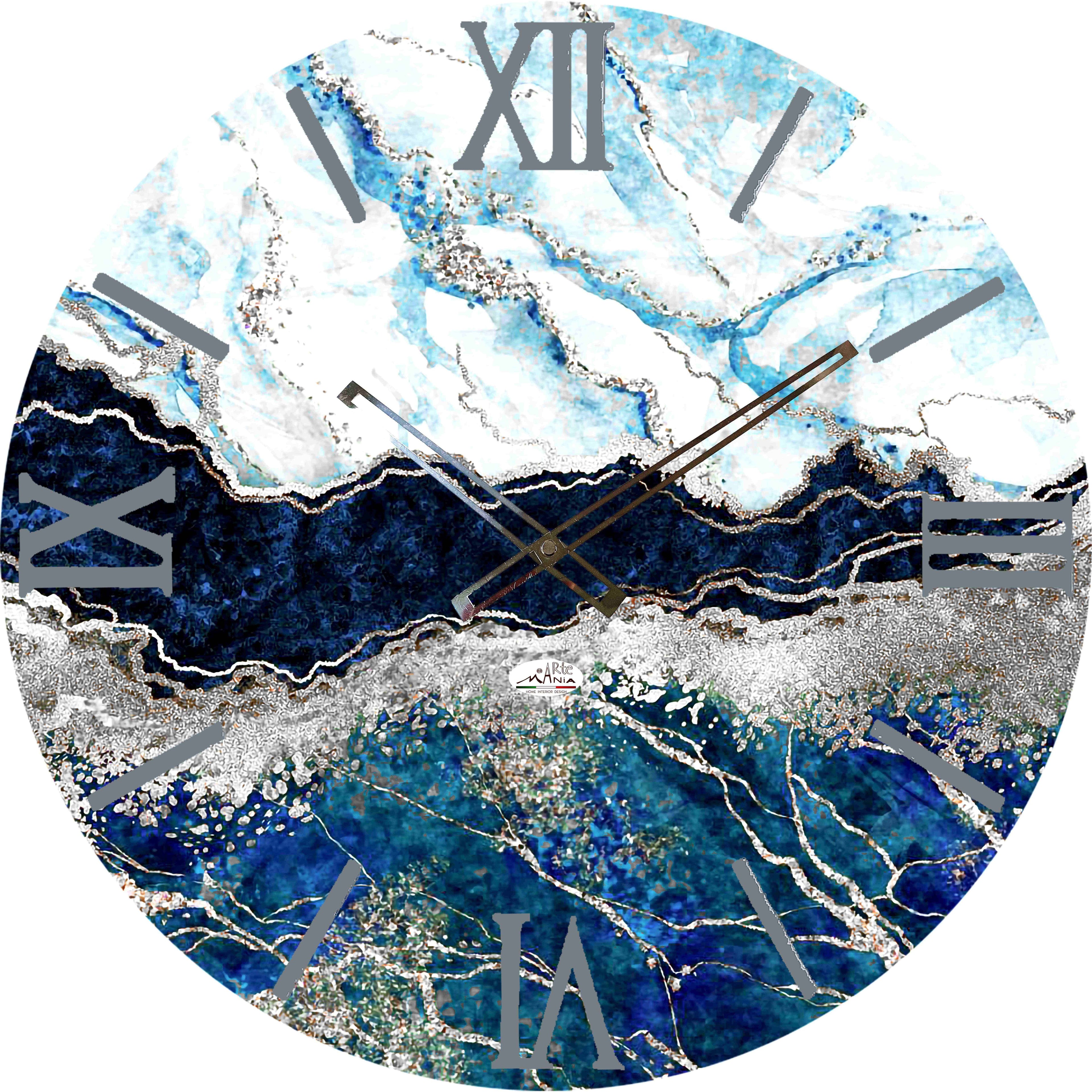 Orologio da Parete Personalizzabile con Effetto Marmo 60x60 cm