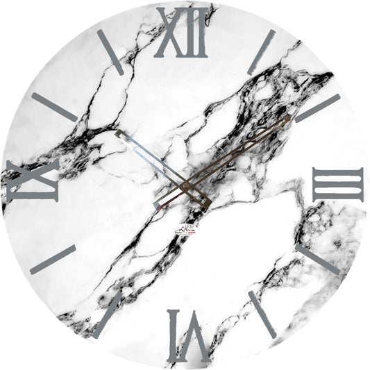 Orologio da Parete Personalizzabile con Effetto Marmo 60x60 cm