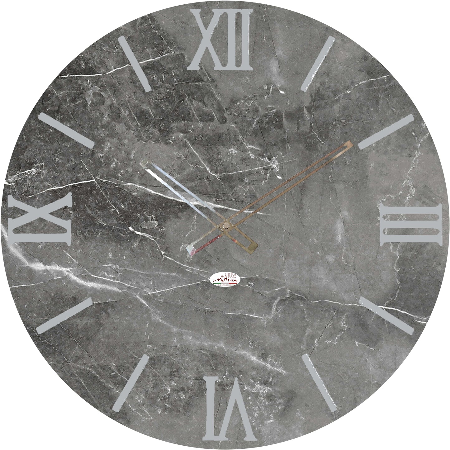 Orologio da Parete Personalizzabile con Effetto Marmo 60x60 cm