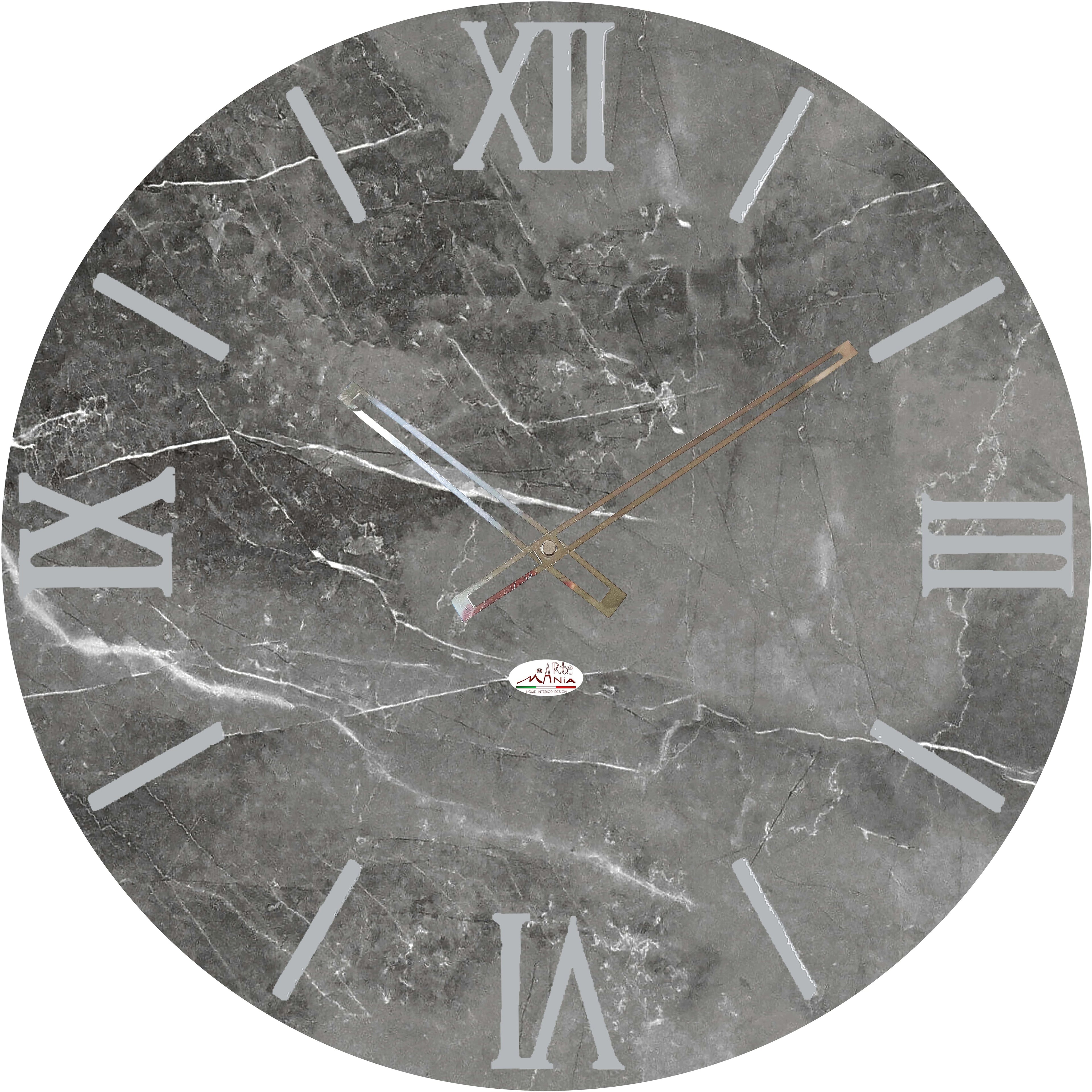Orologio da Parete Personalizzabile con Effetto Marmo 60x60 cm