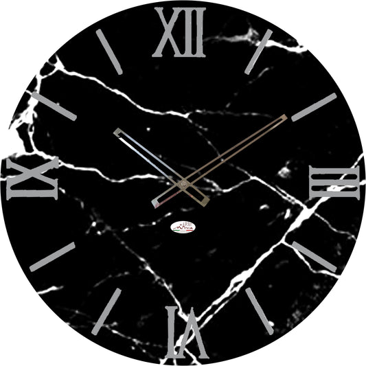 Orologio da Parete Personalizzabile con Effetto Marmo 60x60 cm