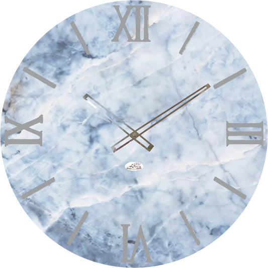 Orologio da Parete Personalizzabile con Effetto Marmo 60x60 cm